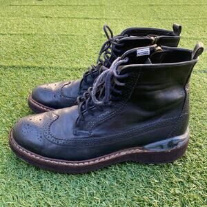 Visvim 2010 FIL Patrician Folk Mid WT Black Leather Boots